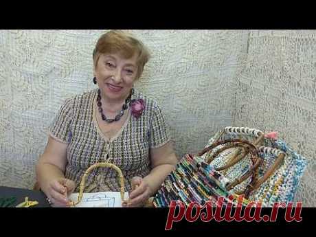Сумка пляжная из пластиковых пакетов. Мастер-класс по вязанию крючком от О. С. Литвиной.