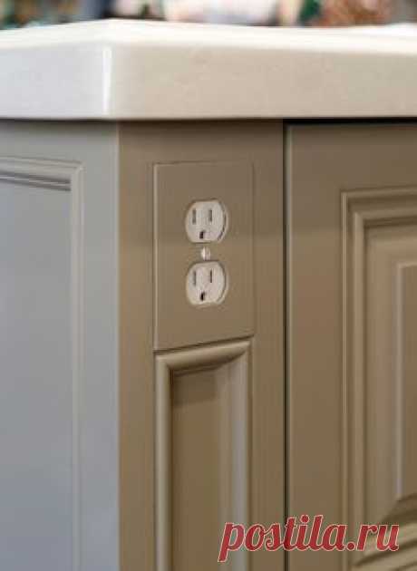 Planning Electrical Outlets and Switches - great info to know if you are planning a bathroom or kitchen remodel.