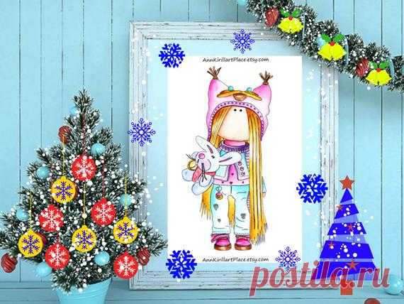 Digital Tilda Poster Fabric Doll Painting Handmade Doll | Etsy Digital Tilda Poster, Fabric Doll Painting, Handmade Doll Printable, Baby Room Interior Idea, Watercolor Doll Art, Nursery Decor Print _____________________________________________________________________________________  INSTANT DOWNLOAD WATERCOLOR PAINTING  - based on our doll coloring pages - can