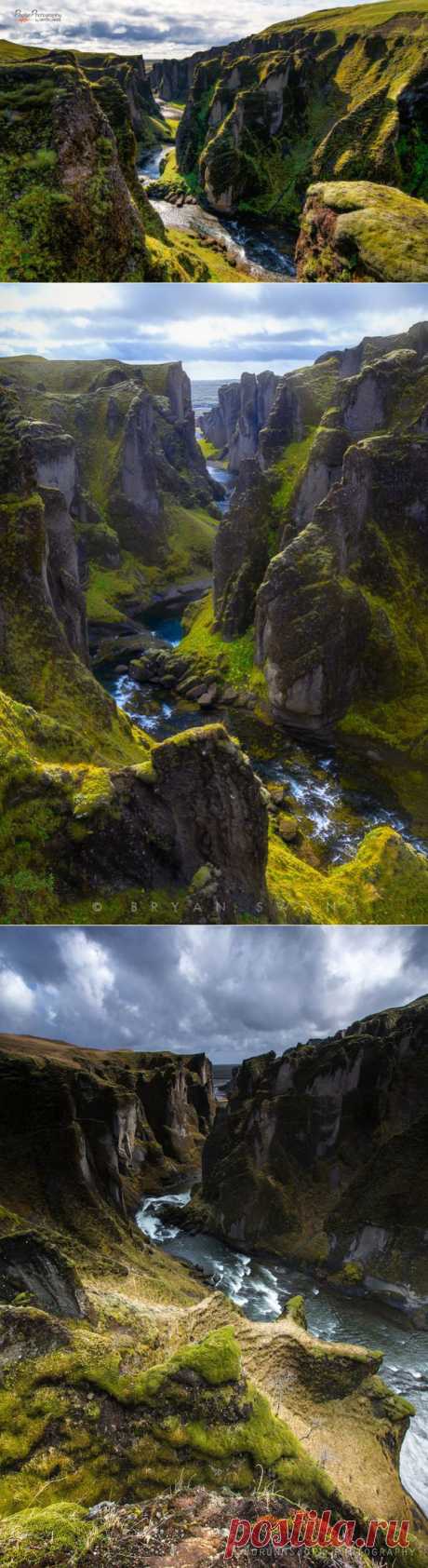 Красивейший каньон Исландии Фьядрарглуфюр.