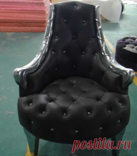 Натуральная Кожа Гостиной Стул диван честерфилд стул черного цвета купить на AliExpress