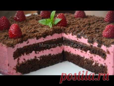 ✧ МУССОВЫЙ ТОРТ С МАЛИНОЙ &quot;Малиновое Облако&quot; [Вкуснятина] ✧ Raspberry mousse cake ✧ Марьяна - YouTube