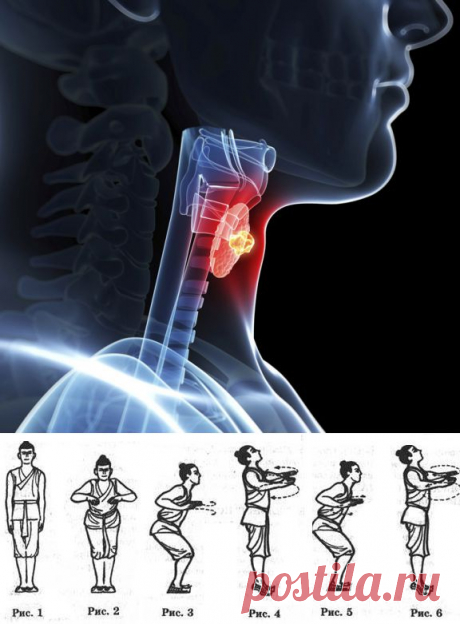 Лечение щитовидной железы —упражнение «Плывущая лягушка»