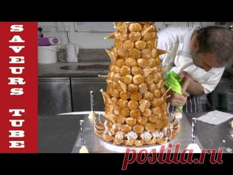 How to make Croque en bouche Wedding cake with The French Baker TV Julien from Saveurs