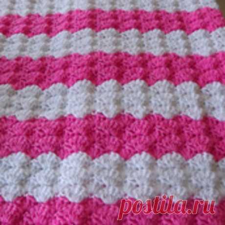Pink Shell Baby Blanket | AllFreeCrochet.com