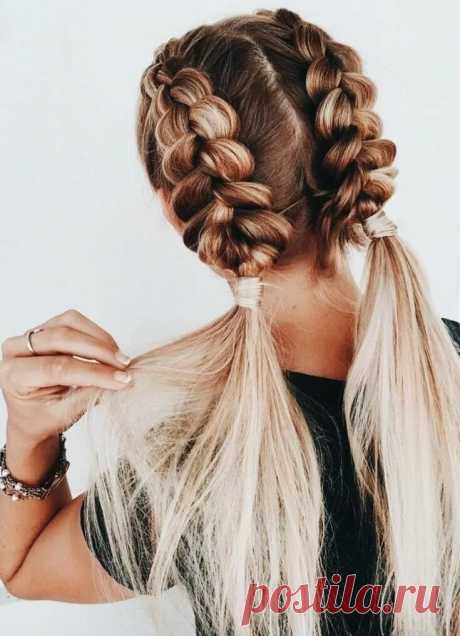 braided balayage pigtails Pretty Hair in 2019 Волосы, Идеи для волос, Заплетенные волосы в Яндекс.Коллекциях