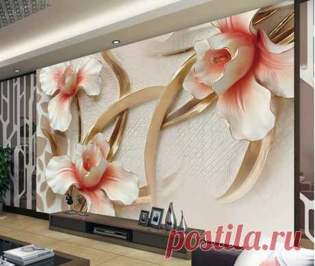wallpaper home Picture - More Detailed Picture about papel de parede 3D Modern mural stereoscopic HD embossed Magnolia good wallpaper for living room ,bedroom , office free shipping Picture in Wallpapers from Yiwu wallpaper/murals exclusive shop | Aliexpress.com | Alibaba Group