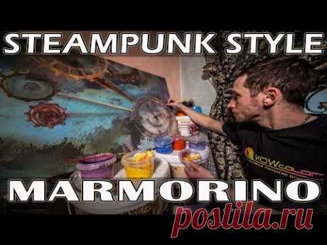 Супер Стильная Отделка из Marmorino | SteamPunk Style | Штукатурка Марморин Wowcolor Art plаster