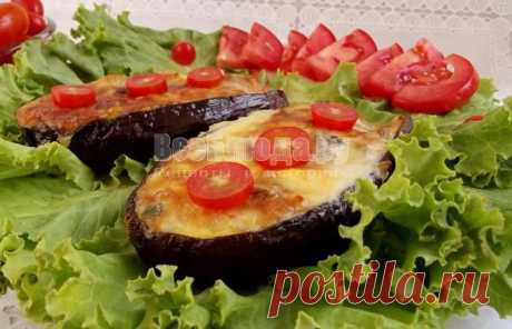 Баклажаны фаршированные овощами под сырной корочкой - рецепт для духовки с пошаговыми  | Все Блюда