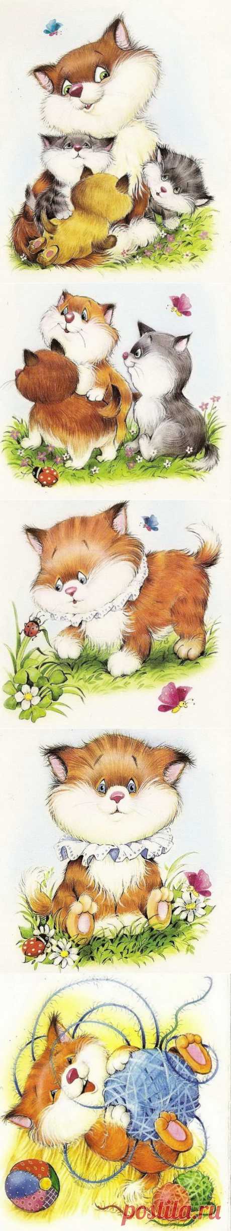 Рисунки котиков от Марии Емельяновой / Котоарт / CATFOTO.COM фотографии кошек и котят, дикие кошки, блоги любителей кошек