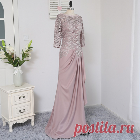 Plus Size Brown 2018 Mother Of The Bride Dresses A line 3/4 Sleeves Chiffon Lace Wedding Party Dress Mother Dresses For Wedding-in Mother of the Bride Dresses from Weddings & Events on Aliexpress.com | Alibaba Group
