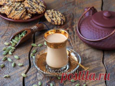 Готовим ароматный, пряный чай с молоком и кардамоном, по традиционному индийскому рецепту.