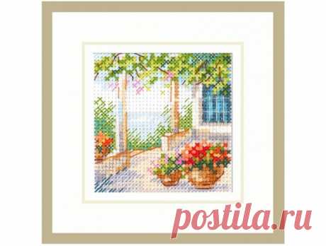 Flower Porch Cross Stitch Kit, code 0-201 Alisa | Buy online on Mybobbin.com