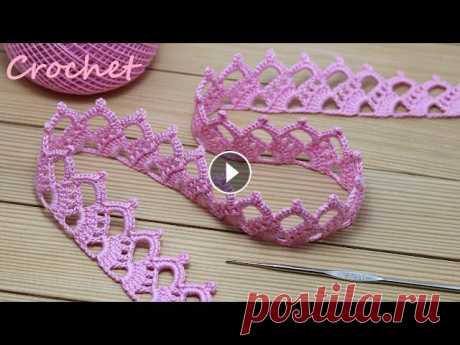 Простое ЛЕНТОЧНОЕ КРУЖЕВО вязание крючком КАЙМА мастер-класс  How to Crochet Lace Tape Ribbon @Уроки ВЯЗАНИЯ для начинающих @Уроки ВЯЗАНИЯ Литке Татьяны Мастер-классы по вязанию мотивов: ЛЕНТОЧНОЕ КРУЖЕВО мастер-классы: КВАДРАТНЫЕ МОТИВЫ крючко...