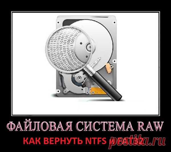 Файловая система RAW и как вернуть NTFS, FAT32