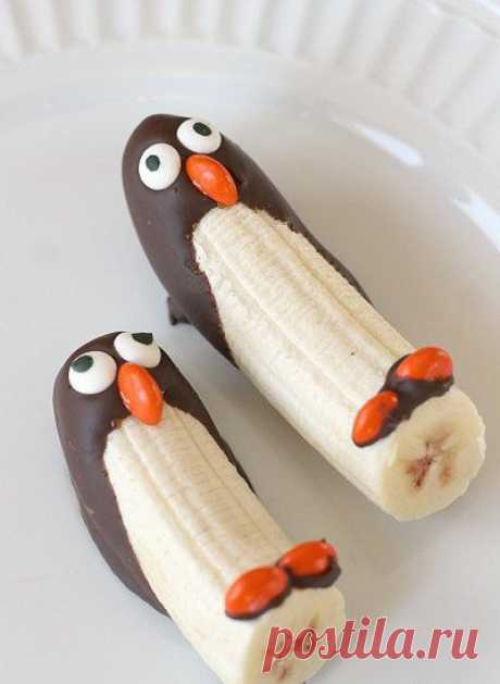 Пингвин. Банан под шоколадом