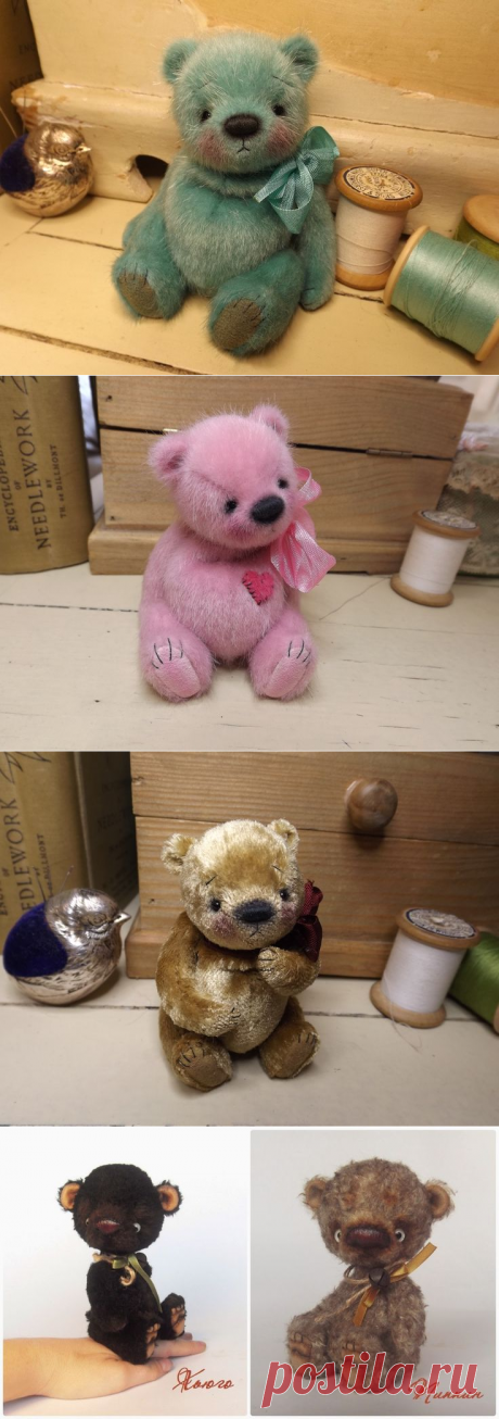 Миниатюрные мишки Тедди для кукол.