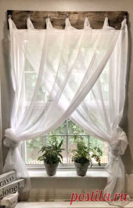 Simple Farmhouse Window Treatments • Maria Louise Design