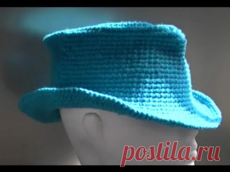 Fedora / Cowboy / Cowgirl Hat Crochet Tutorial Part 1 of 3