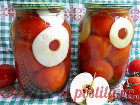 Помидоры маринованные с яблоками фото рецепт приготовления