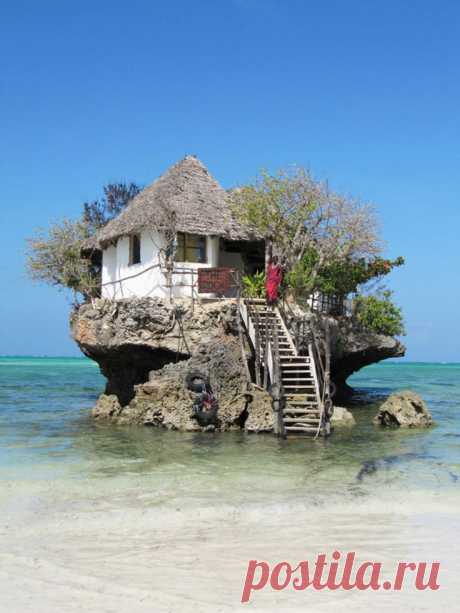 The Rock Restaurant in Zanzibar, Tanzania