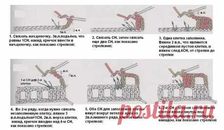 Филейное вязание или вязаное кружево: учимся вязать простые узоры - Блог интернет-магазина "Мир Вышивки"