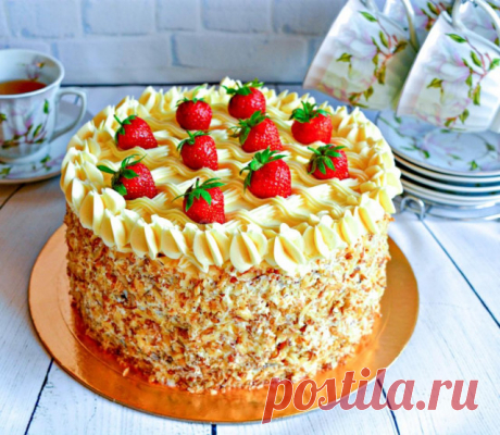 Торт Наташа классический советского времени рецепт с фото пошагово - 1000.menu