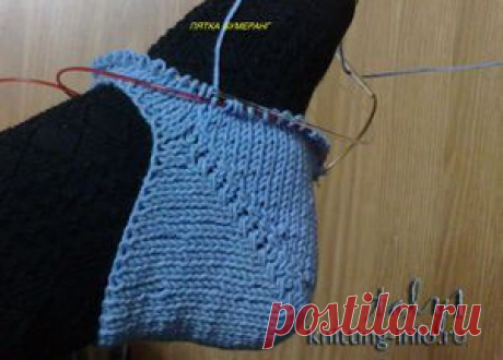 Knitting-Info.Forum -&gt; Мастер-Класс: пятка-&quot;бумеранг&quot;