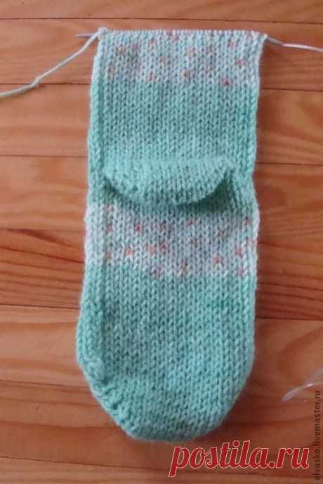 Как связать носки на двух спицах без шва - Вязание - Моя копилочка