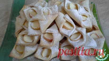 Творожное печенье с яблоками Кулинарный рецепт(***)