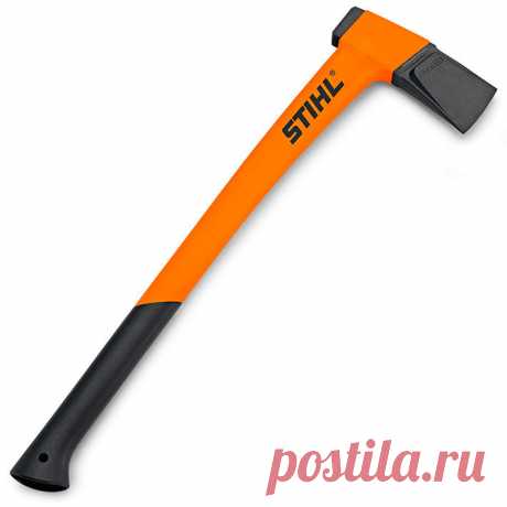 Колун Stihl AX 20 PC подходит для валки деревьев, колки тонко-/среднемерных лесоматериалов (заготовка дров, колка лесоматериалов длиной 30 см и диаметром до 30 см), рубки с использованием клина (из алюминия или полимера).