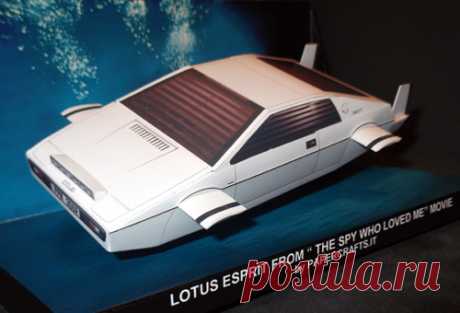 Lotus Esprit from 1977 James Bond Film The Spy Who Loved Me - Paperdiorama - Donwload Free Paper Model