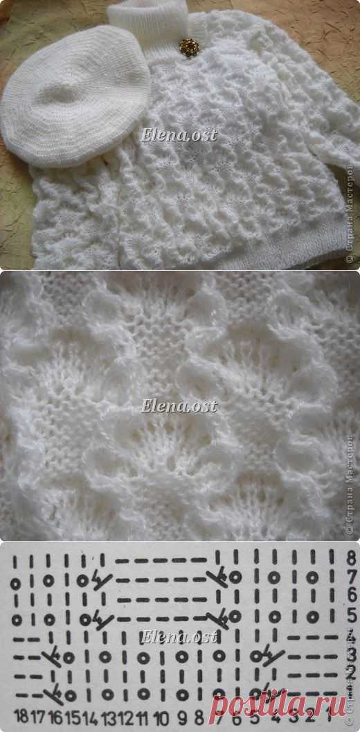 Вязаный свитер из Ангора RAM "Белый снег" | Страна Мастеров
