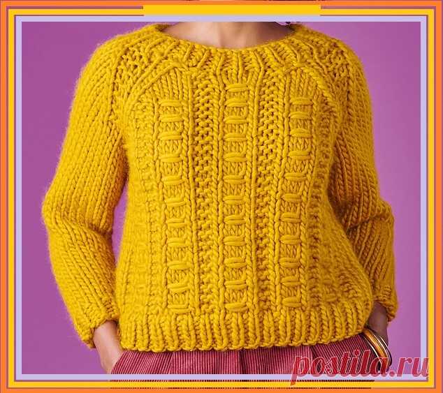 Джемпер женский 54. Желтый свитер женский. Желтый свитер спицами. Желтый свитер с круглой кокеткой. Жёлтый свитер спицами для женщин.