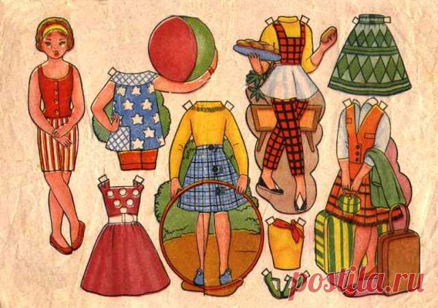 Бумажные куклы с одеждой: старинные выкройки