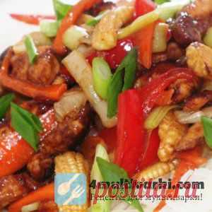 Курица с овощами в мультиварке по-китайски