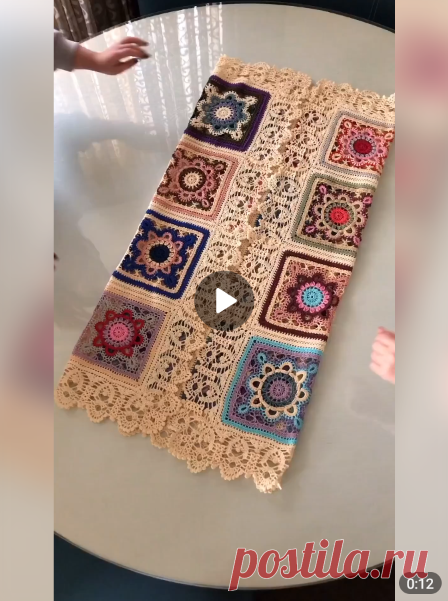 Какая красота из мотивов 😍
Браво мастерице!

#вязание • #мотив