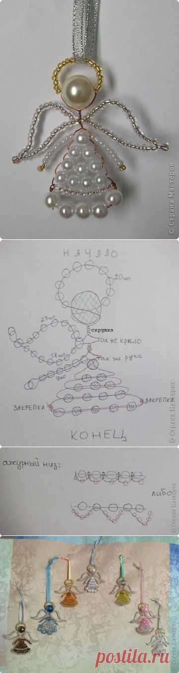 Ангелочек из бисера