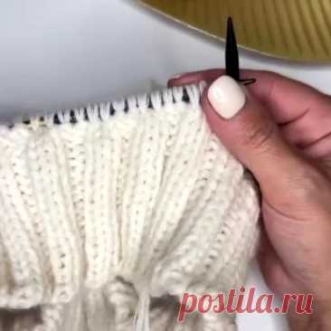 Как сделать фиксированный отворот шапки.