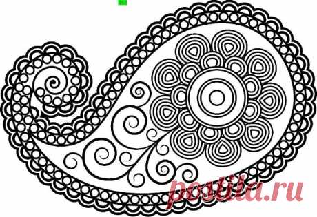 Черно-белые эскизы для создания пейслей в ирландском кружеве.
