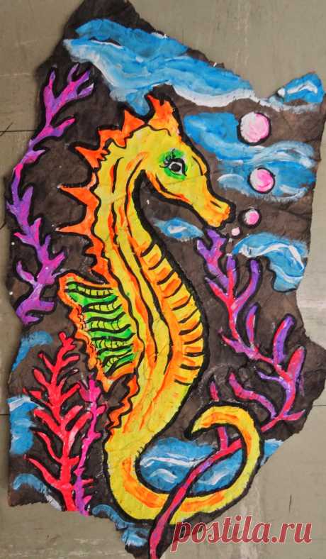 There's a Dragon in my Art Room: Faux Mexican 'bark' paintings!
