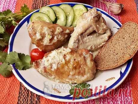 Шкмерули — рецепт с фото Традиционное блюдо грузинской кухни, представляющее собой курицу, запеченную в молочно-чесночном соусе. Вкусное, сочное и ароматное блюдо!