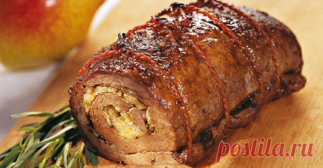 Мясной рулет «Банкетный» — ароматное мясо и пикантная начинка! — Фактор Вкуса