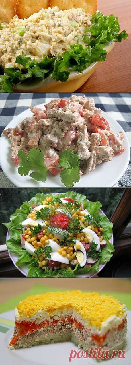 9 салатов со шпротами / Простые рецепты | Салаты