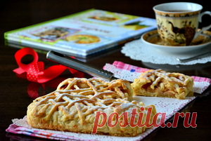 Слоеный пирог с яблоками и корицей рецепт с фотографиями