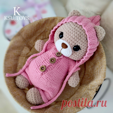 PDF Мишка Дюди крючком. FREE crochet pattern; Аmigurumi toy patterns. Амигуруми схемы и описания на русском. Вязаные игрушки и поделки своими руками #amimore - плюшевый медведь, большой медвежонок, мишка из плюшевой пряжи.