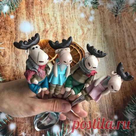 Олень из полимерной глины | 31 фото | Polymer clay craft