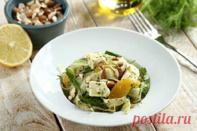 Летний салат с фенхелем и апельсином – пошаговый рецепт с фото.