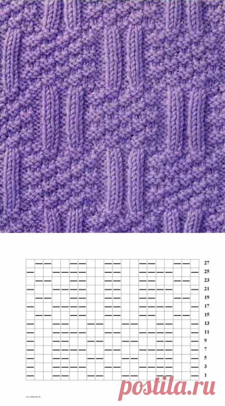 1000 схем вязания спицами » 025 схем плетения