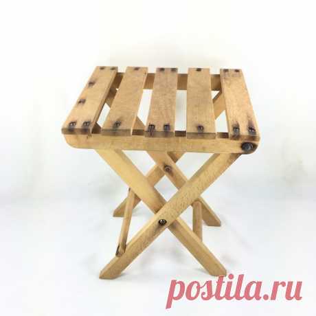 Wooden Folding Table Petite Vintage Plant Stand - Etsy